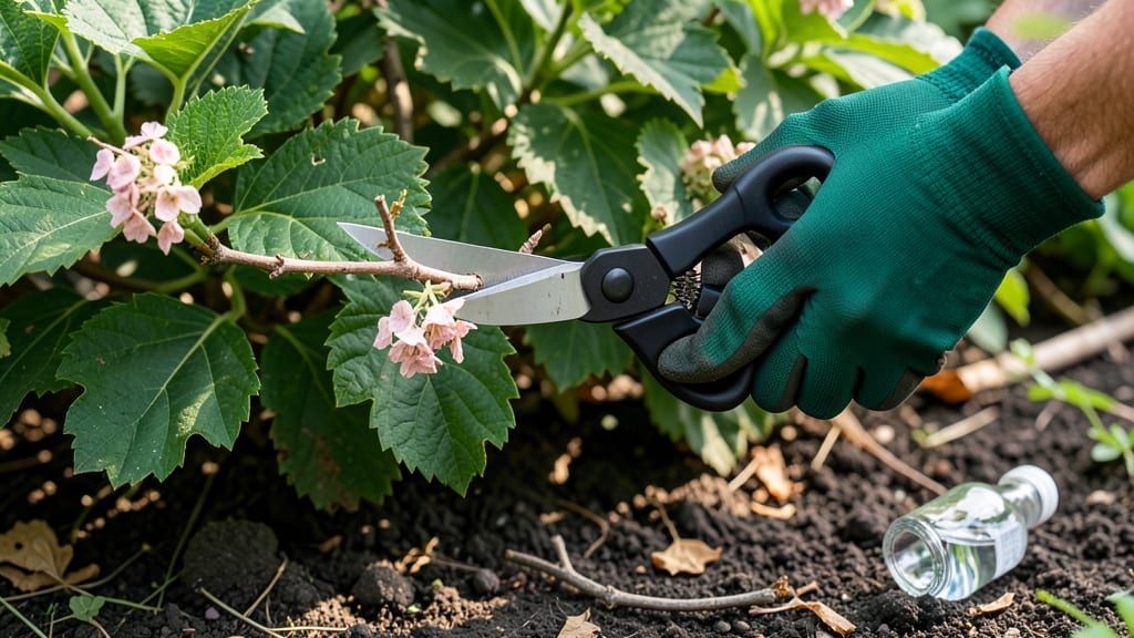 Pruning Oak-Leaved Hydrangeas: Sharp Cuts for Longer Blooms and Healthier Stems
