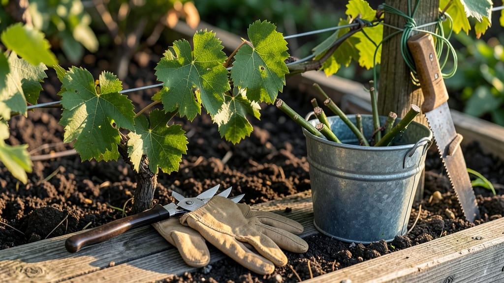 Prune Grape Vines During Growing Season: Strategic Cuts for Year-Round Productivity