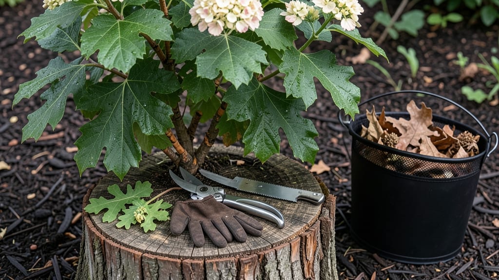 Pruning Oak Leaf Hydrangea: Late-Winter Cuts for Springtime Color Explosion