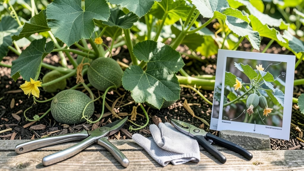 How to Prune Cantaloupe Plants: Boost Yield With 3 Simple Cuts