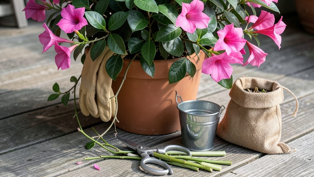 Dipladenia Plant Pruning: Spring Awakening Cuts for Year-Long Color