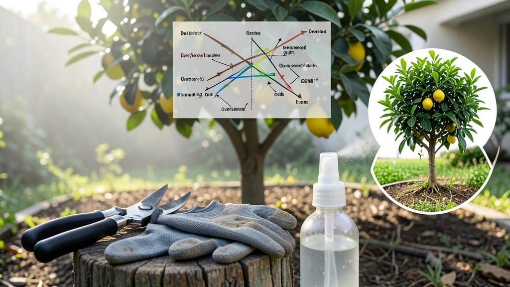 Lemon Tree Pruning Diagram: Step-by-Step Cuts for Year-Round Health