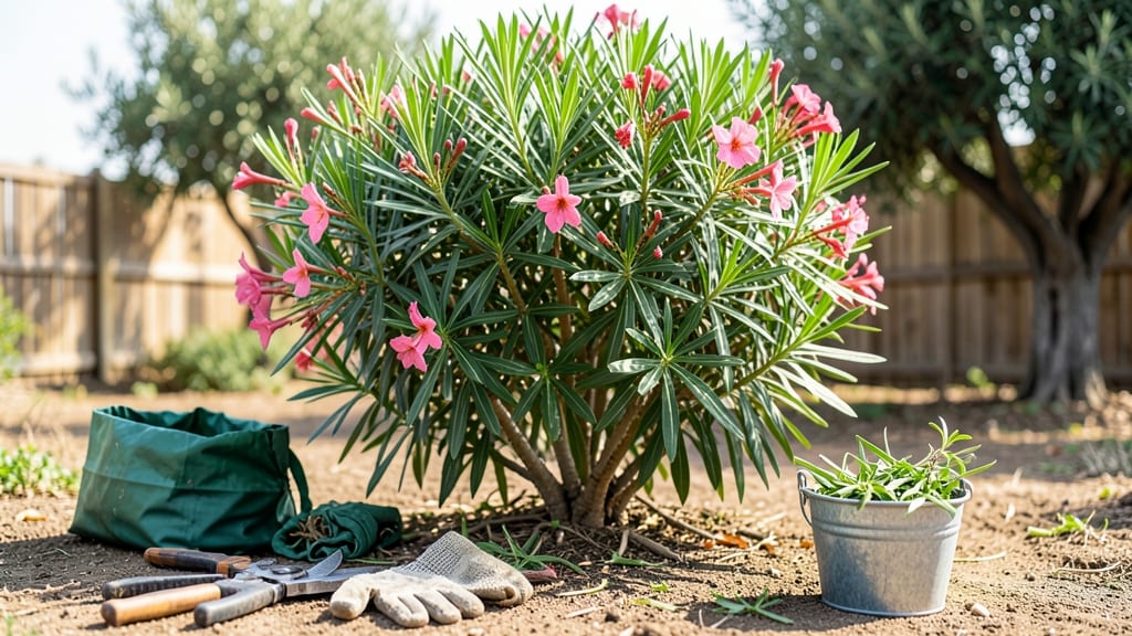 Oleander Trimming Pruning: Precision Cuts for Toxin-Free, Floral-Focused Shrubs