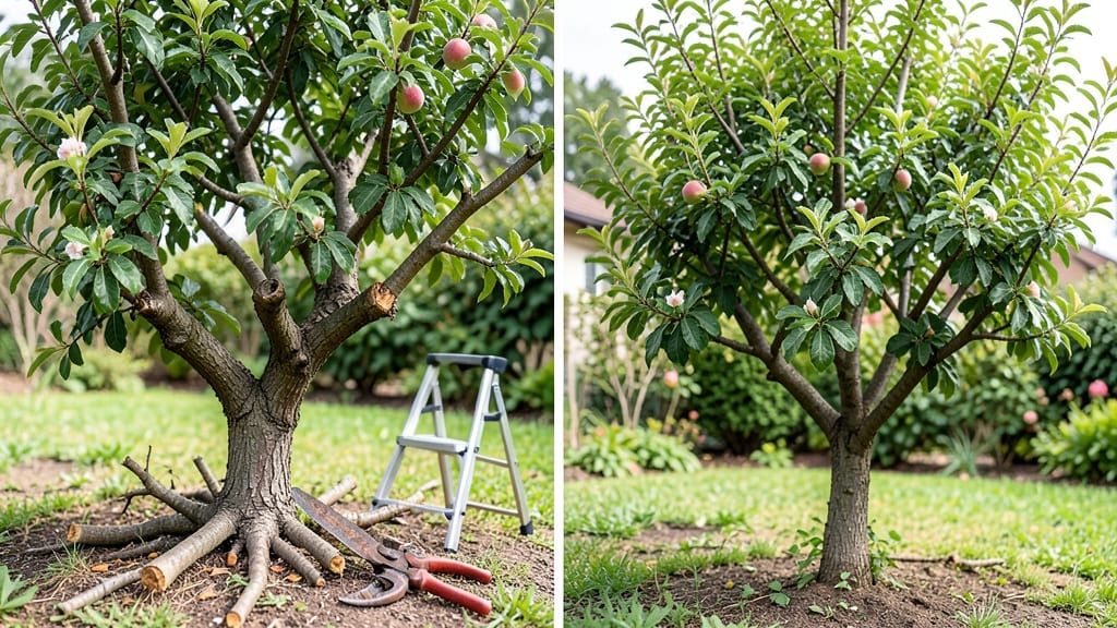 Badly Pruned Peach Tree: Year-Round Trimming Fix for Bountiful Fruit