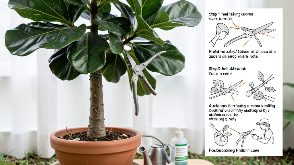 How to Prune a Fiddle Leaf Fig Tree Diagram: Step-by-Step Visual Guide