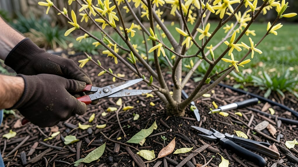 Pruning Forsythia in Fall: Dormant Season Cuts for Next Year’s Bold Blooms